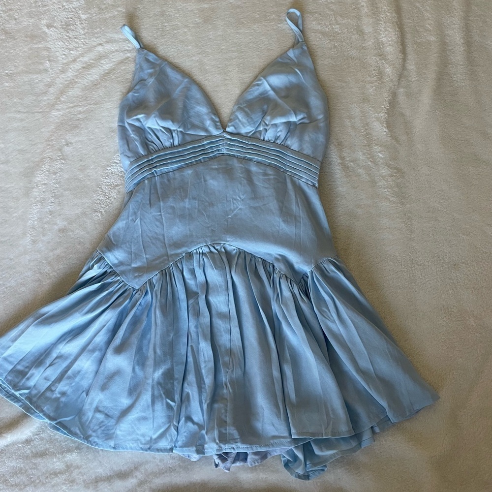 Chic Light Blue Women's Jumpsuit